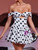 Polka Dot Printed Leisure Holiday Dress