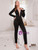 Long Sleeve Jumpsuit Black Thin Jumpsuit