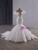 White Mermaid Tulle Sequins Wedding Dress