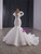 White Mermaid Tulle Sequins Wedding Dress