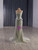 Green Mermaid Strapless Sequins Beading Prom Dress