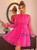 Star Sequined Lantern Sleeve Dress