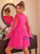 Star Sequined Lantern Sleeve Dress