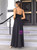 Women Black Sling Long Dress