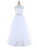 A-line Cap Sleeves White 2017 Flower Girl Dresses For Weddings