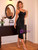 Black Sequins Straps Party Dress