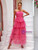 Fuchsia Tulle Strapless Long Dress