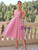 Pink Tulle Strapless Party Dress