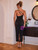 Black Sexy One Shoulder Pleats Party Dress