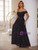 Black Sequins Off the Shoulder Party Dress