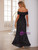 Black Sequins Off the Shoulder Party Dress