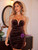Tube Brown Velvet Strapless Party Dress