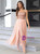 Contrast Sequined Gauze Long Dress
