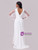 White V-neck Long Sleeve Split Party Dress