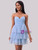 Light Blue Tulle Strapless Short Dress