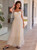 Apricot Sling Polka-dot Long Dress