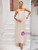 Women Apricot Strapless Dress