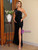 Black Sequins One Shoulder Long Party Dress
