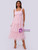 Pink Tulle Straps Tiers Party Dress