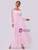 Pink Tulle Long Sleeve Long Party Dress