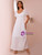 White Square Neck Short Sleeve Long Dress