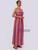 Strap Tube Top Striped Long Dress