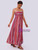 Strap Tube Top Striped Long Dress