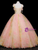Pink Tulle Flower Straps Quinceanera Dress