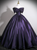 Purple Satin Off the Shoulder Quinceanera Dress