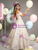 Champagne Tulle Sequins Lace Beading Quinceanera Dress