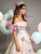 Champagne Tulle Sequins Lace Beading Quinceanera Dress