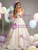 Champagne Tulle Sequins Lace Beading Quinceanera Dress