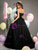 Fashion Black Tulle Off the Shoulder 3D Flower Quinceanera Dress