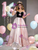 Pink Off the Shoulder Pearls Quinceanera Dress