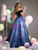 Ball Gown Navy Blue Tulle Sequins Appliques Quinceanera Dress