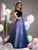 Ball Gown Navy Blue Tulle Sequins Appliques Quinceanera Dress