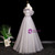Gray Tulle Strapless 3D Flower Prom Dress