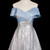 A-line Gray Sequins Off the Shoulder Prom Dress