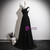Black Sleeveless Beading Prom Dress