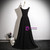 Black Sleeveless Beading Prom Dress