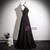 Black High Neck Beading Prom Dress