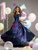 Navy Blue Pleats Off the Shoulder Quinceanera Dress