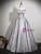 Gray Strapless Beading Butterfly Prom Dress