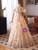 Champagne Tulle 3D Flower Quinceanera Dress