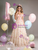 Champagne Tulle 3D Flower Quinceanera Dress