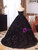 Ball Gown Black Sequins Strapless Quinceanera Dress