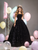 Ball Gown Black Sequins Strapless Quinceanera Dress