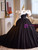 Black Tulle Off the Shoulder Quinceanera Dress