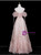 Pink Tulle Sequins Strapless Beading Prom Dress