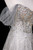 Silver Gray Sequins Off the Shoulder Beading Crystal Prom Dress